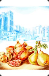 Landscape Matite colorate su carta - 50x60