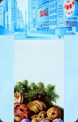 Landscape olio su tela 50x100