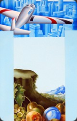 natura morta a new york 50x100 oli su tela