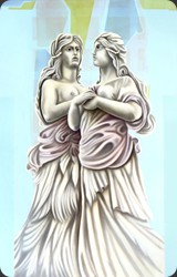 pop angels olio su tela 70x100